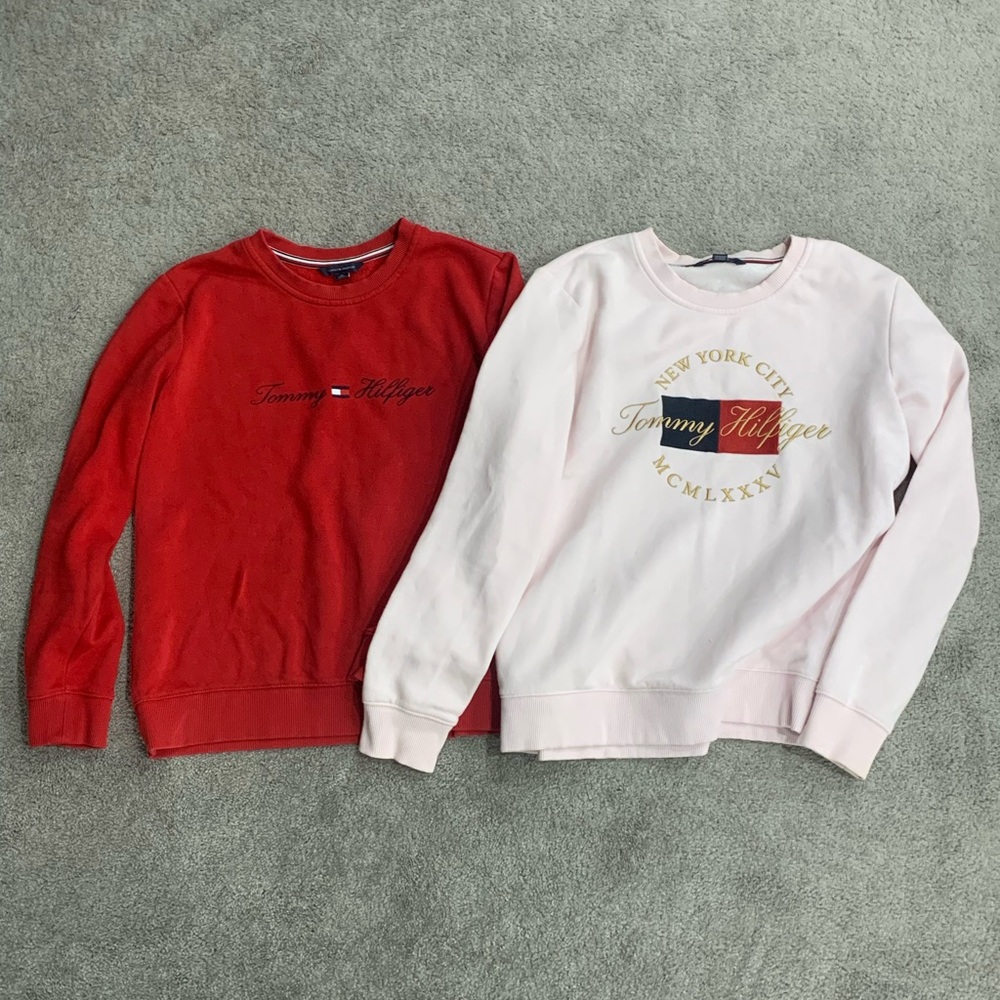 Tommy Hilfiger Red and Pink Sweaters